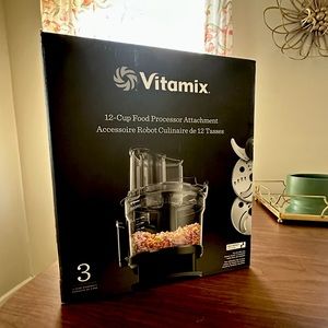 NEW Vitamix 12 Cup Food Processor Attachment with Self Detect Technology